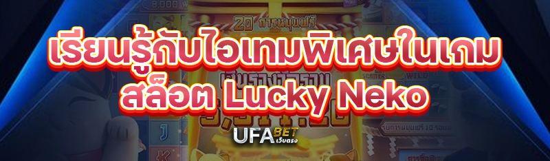 เรียนรู้กับไอเทมพิเศษในเกม สล็อต Lucky Neko