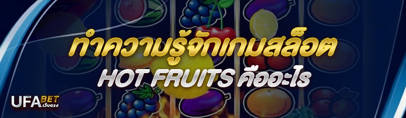 ทำความรู้จักเกมสล็อต Hot Fruits คืออะไร 